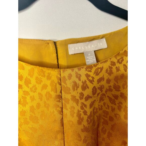 NWOT Chelsea28 Marigold Leopard Print Dress. Size XL. - Picture 4 of 4